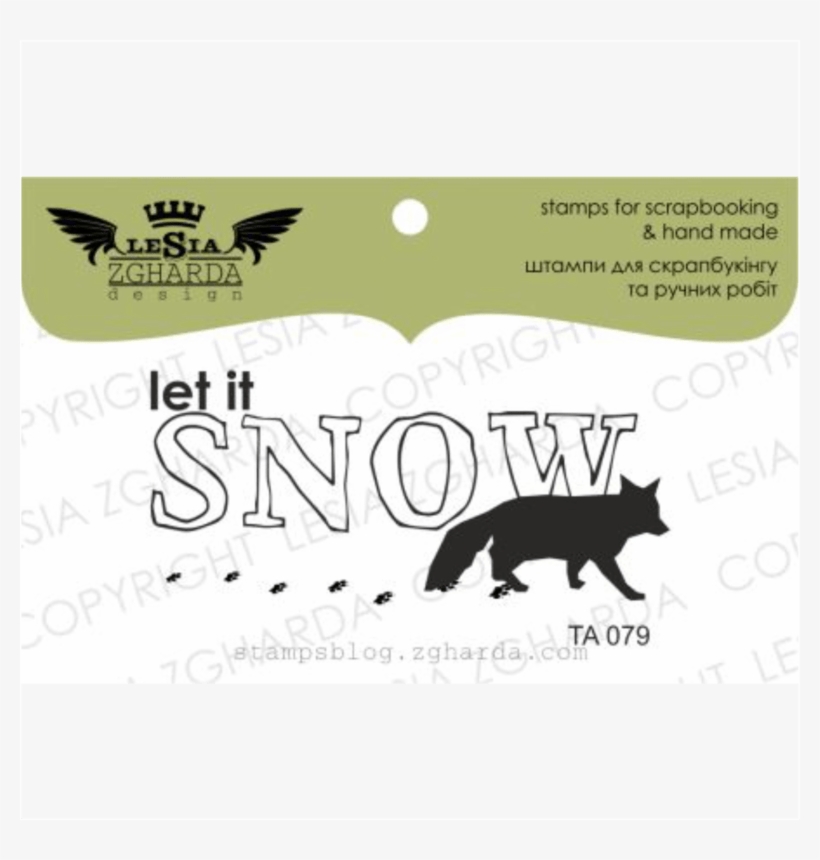 {ta079} Stamp "let It Snow" - California Spangled, transparent png