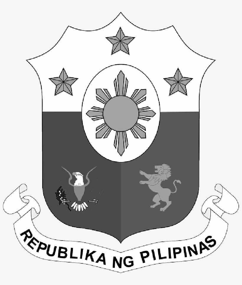 Seal Flag Outline Map Symbol Republic Symbols - Philippines Coat Of Arms, transparent png