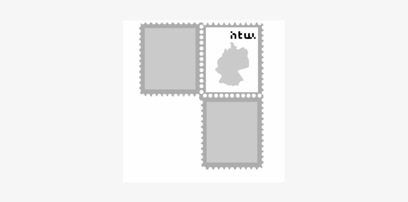 Illustration Of A Stamp, On It The Outline Of Germany - Lydia Salzer Kommunikationsdesign, transparent png