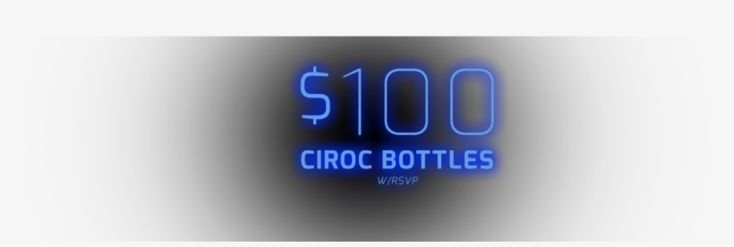 100 Ciroc - Electric Blue, transparent png