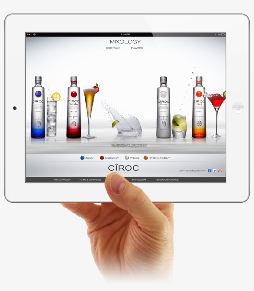 Front-end Developmentproject Managementtouch Sensitive - Ciroc Peach Flavoured Vodka, transparent png