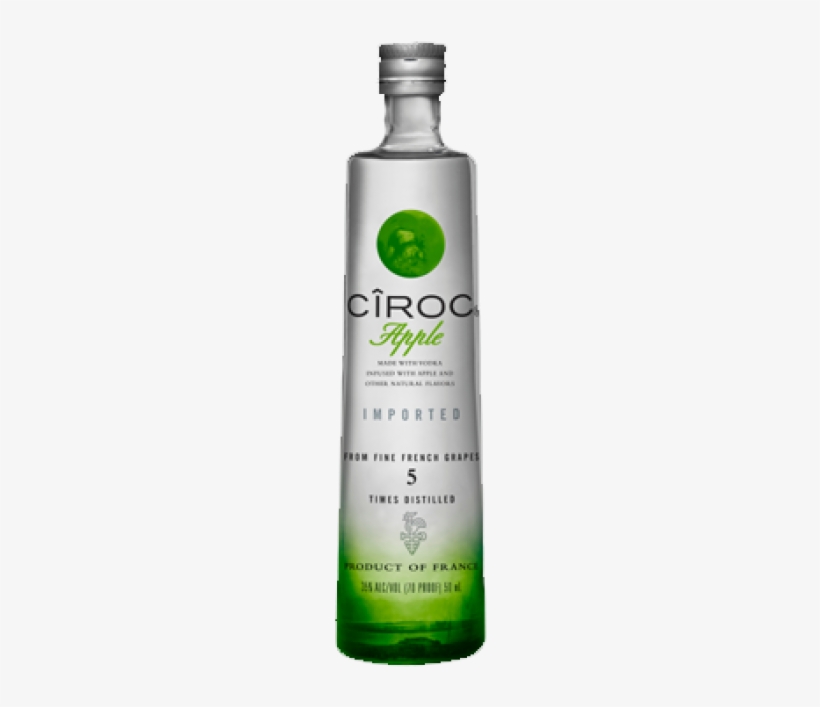 Ciroc Green Apple Vodka, transparent png