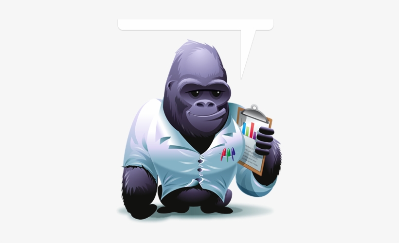 Gorilla Image - Silverback App, transparent png