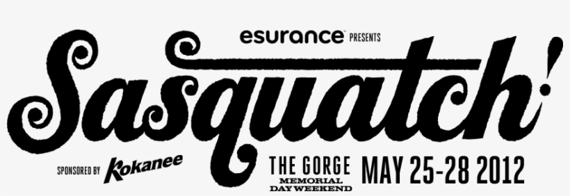 Start Your Week Right With The V - Sasquatch Music Festival Lineup 2012, transparent png