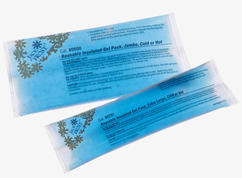 Cardinal Health Insulated Hot/cold Gel Pack 7-1/2" - Cardinal Health Jack Frost Insulated Hot And Cold Gel, transparent png