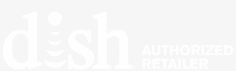 Dish Authorized Retailer White Logo Vertical - Dish Tuned Into You, transparent png
