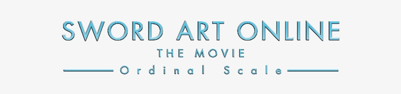 Sword Art Online The Movie Ordinal Scale Is Coming - Sao Ordinal Scale Png, transparent png