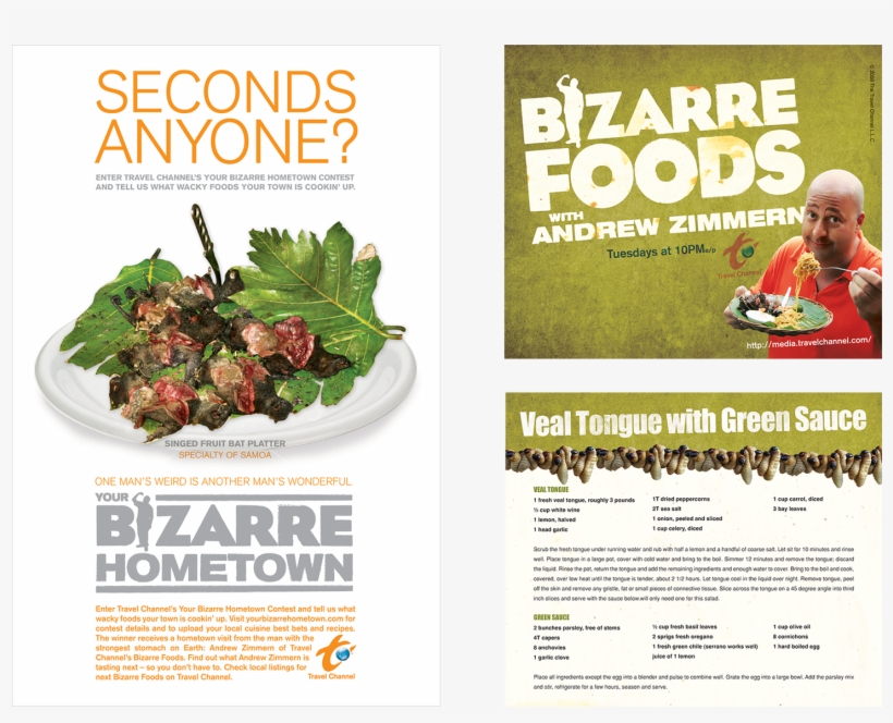 Travelchannel-bf - Bizarre Foods With Andrew Zimmern: Collection 5, Part, transparent png