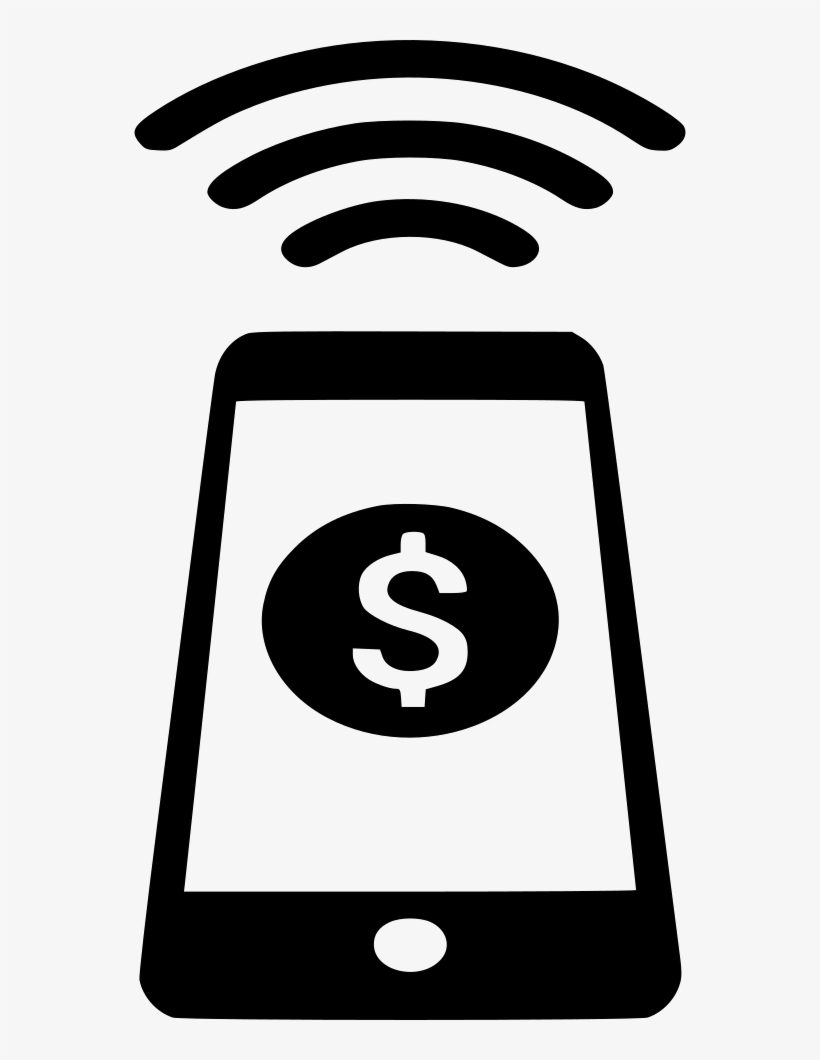 Nfc Mobile Payment Dollar Comments - Phone Nfc Icon, transparent png