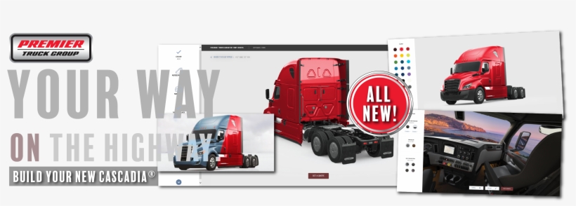 Customize Your New Cascadia Online Now - Premier Truck Group, transparent png