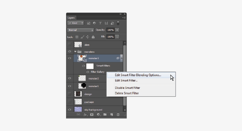 Editing The Blending Options - Smart Filter Photoshop, transparent png