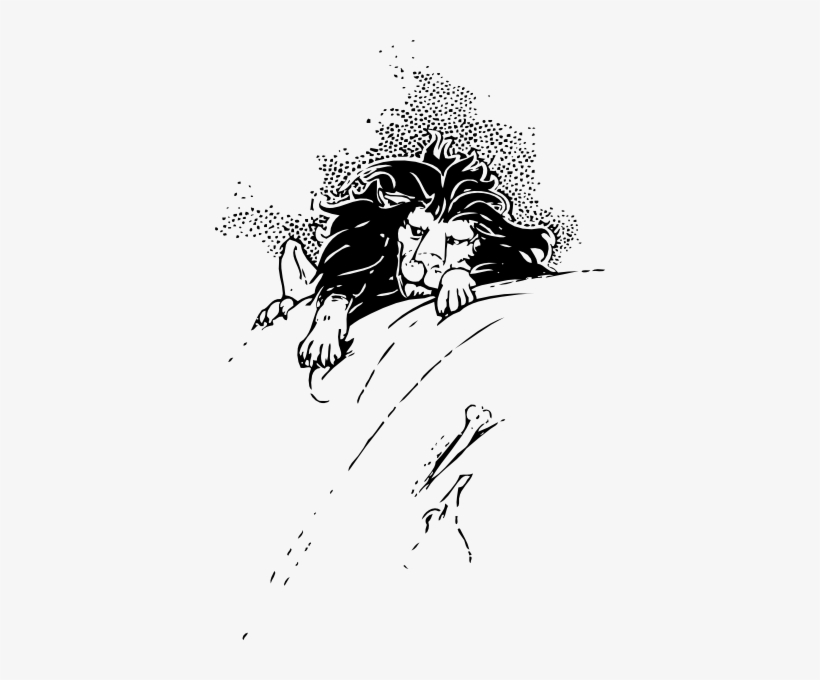 Lion And Bone Svg Clip Arts 390 X 600 Px, transparent png