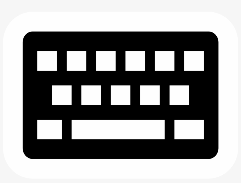 Open - Keyboard Icon Png White, transparent png