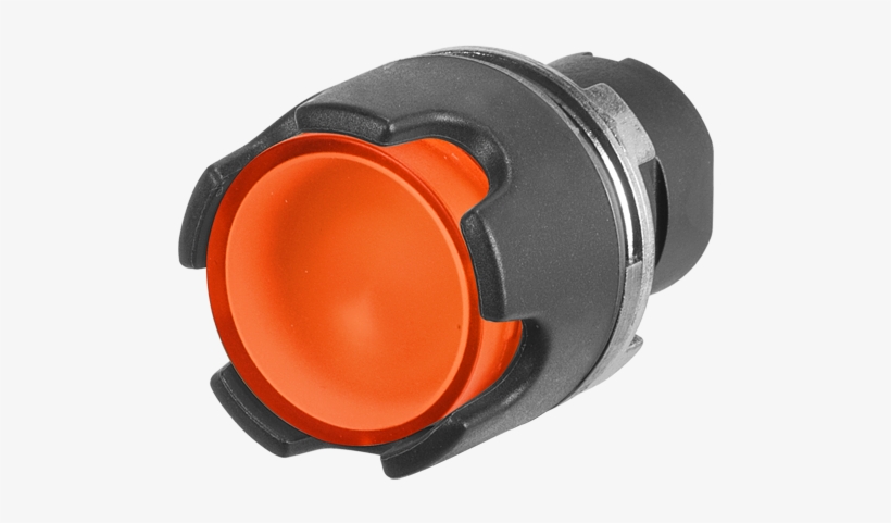 Guarded Push Button Illuminated Orange - Push-button, transparent png