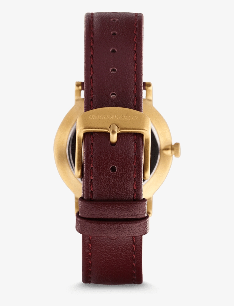 Aster Walnut Gold Womens Avalon 34mm - Original Grain Inc., transparent png