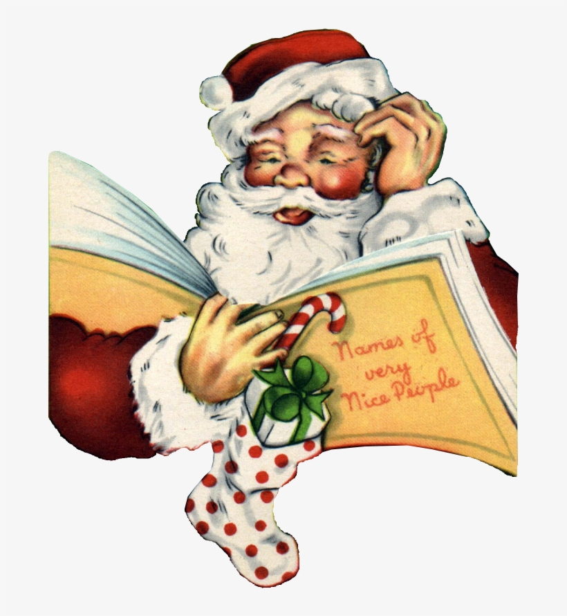Santa Knows All Of The Nice People, They Are All Listed - Christmas, transparent png