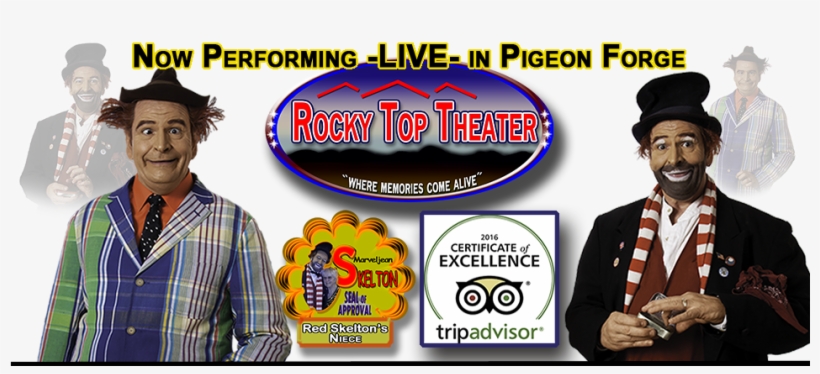 Red Skelton Pigeon Forge Brian Hoffman - Rocky Top Theater, transparent png