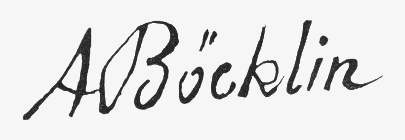 Arnold Böcklin Signature - Böcklin Signatur, transparent png