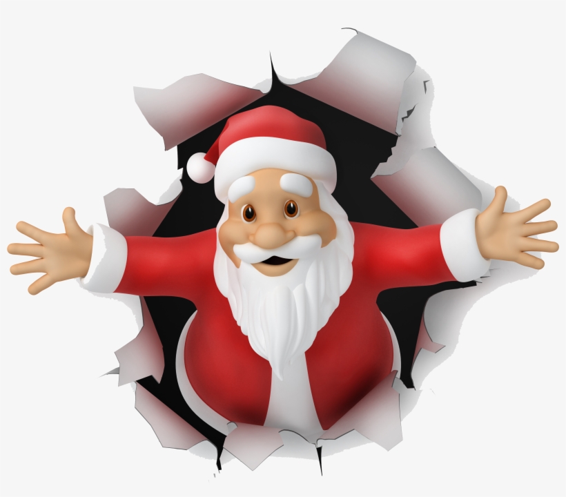 Contact Form - - Casecoco 3d Santa Claus Christmas Women's Pu Leather, transparent png