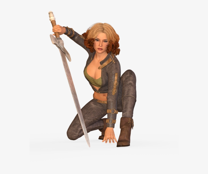 Woman, Sword, Amazone, Warrior, Heroine, Fantasy - Girl, transparent png