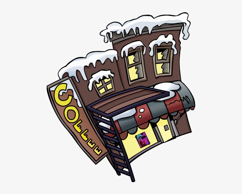 Outside Coffee Shop Make Your Mark - Club Penguin Coffee Shop Outside, transparent png