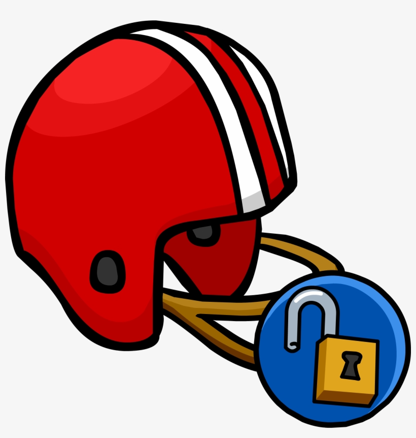 Red Football Helmet Unlockable Icon - Football Helmet, transparent png