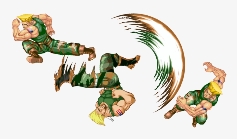 Guile Moveset - Guile Street Fighter, transparent png