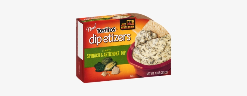 Tostitos Cheesy Spinach & Artichoke Dipetizers, transparent png