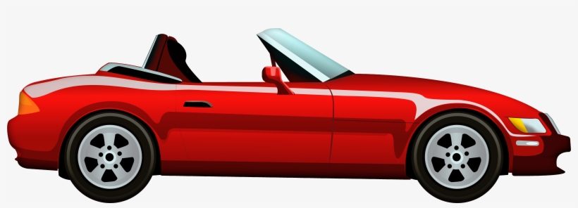 Red Cabriolet Car Png Clip Art - Car, transparent png