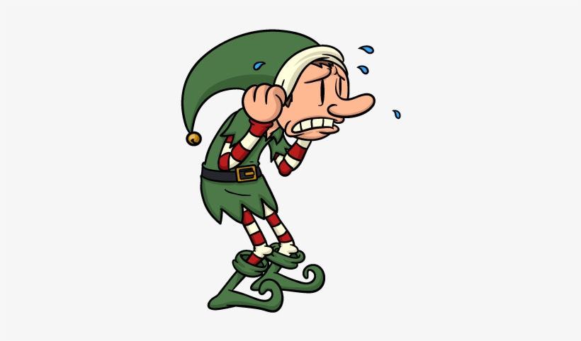 Christmas Elves Messages Sticker-8 - Cartoon Elf, transparent png