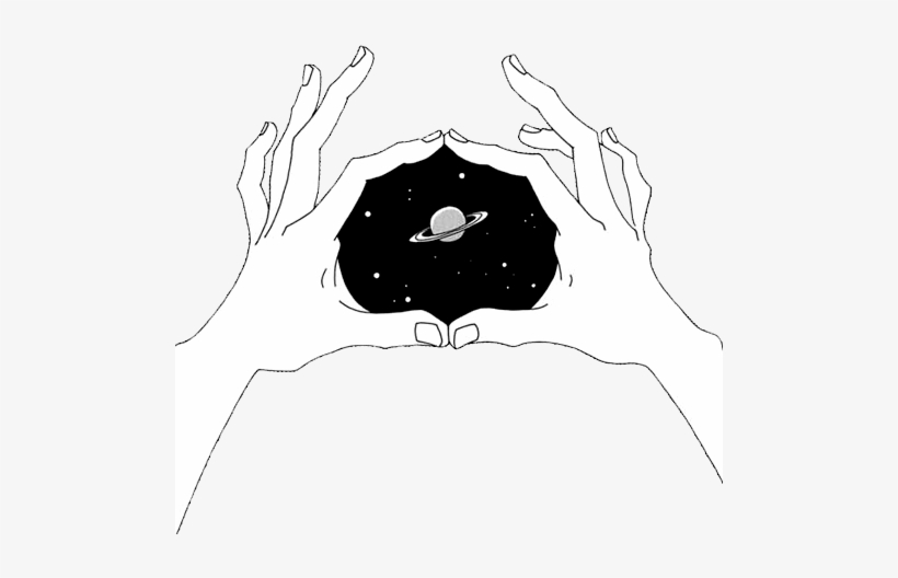 Hands Holding Galaxy, transparent png