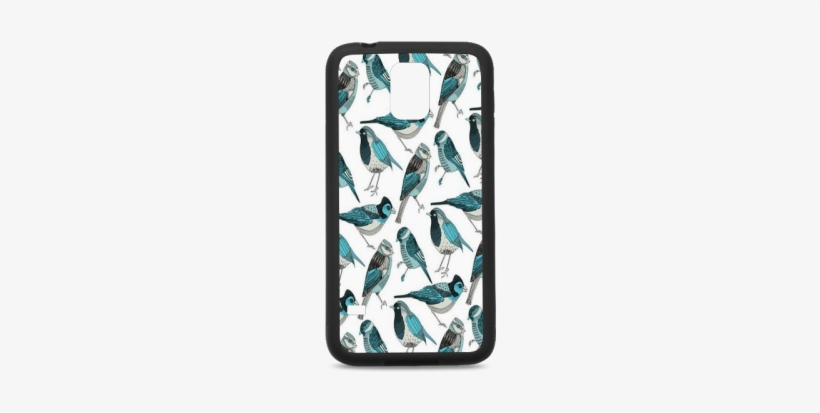 Pale Green Tumblr Rubber Case For Samsung Galaxy S5 - Pale Green Birds Art Print - Mini By Polkip, transparent png