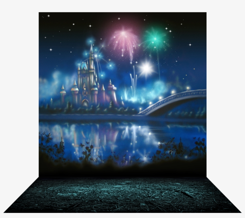 Fantasy Castle Fireworks - Three-dimensional Space, transparent png
