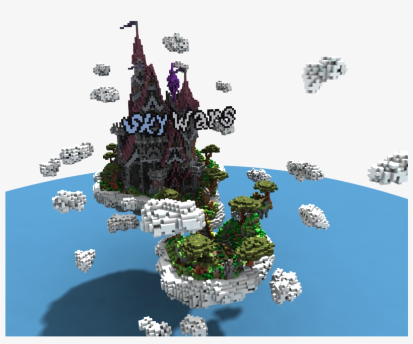 Fantasy Cloud Castle Spawn/hub Colorful - Tree, transparent png