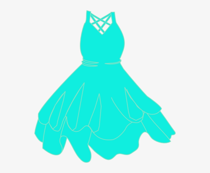 This Free Clipart Png Design Of Blue Ish Dress - Boy And Girl Dress, transparent png