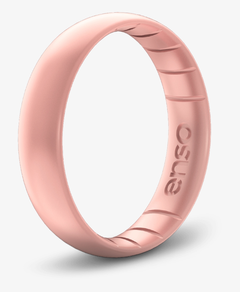 Elements Thin - Silicone Wedding Rings Rose Gold, transparent png