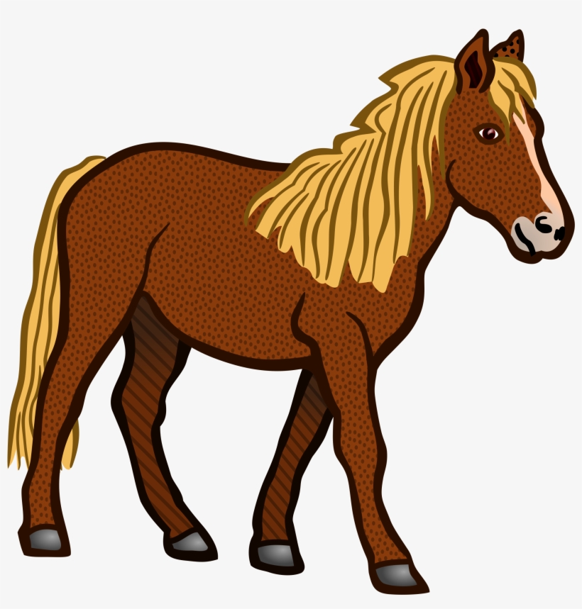 Horse Coloured Big Image Png - Clipart Horse, transparent png