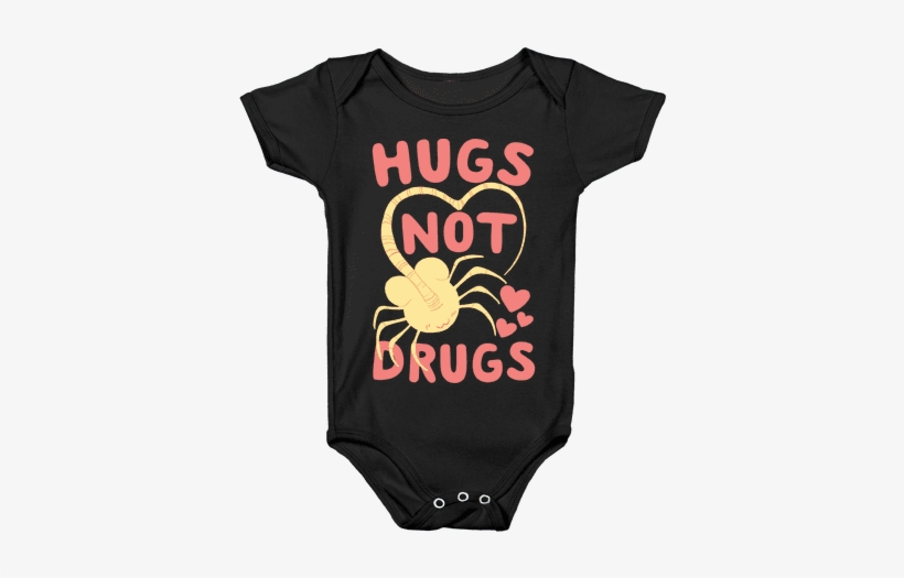 Hugs Not Drugs - Onesie, transparent png