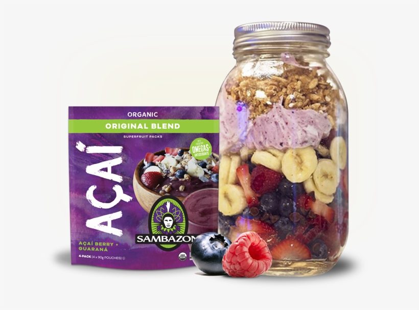 The Superfruit Packs From Sambazon Are Ideal For Making - Sambazon Organic Fair Trade Acai Original Smoothie, transparent png