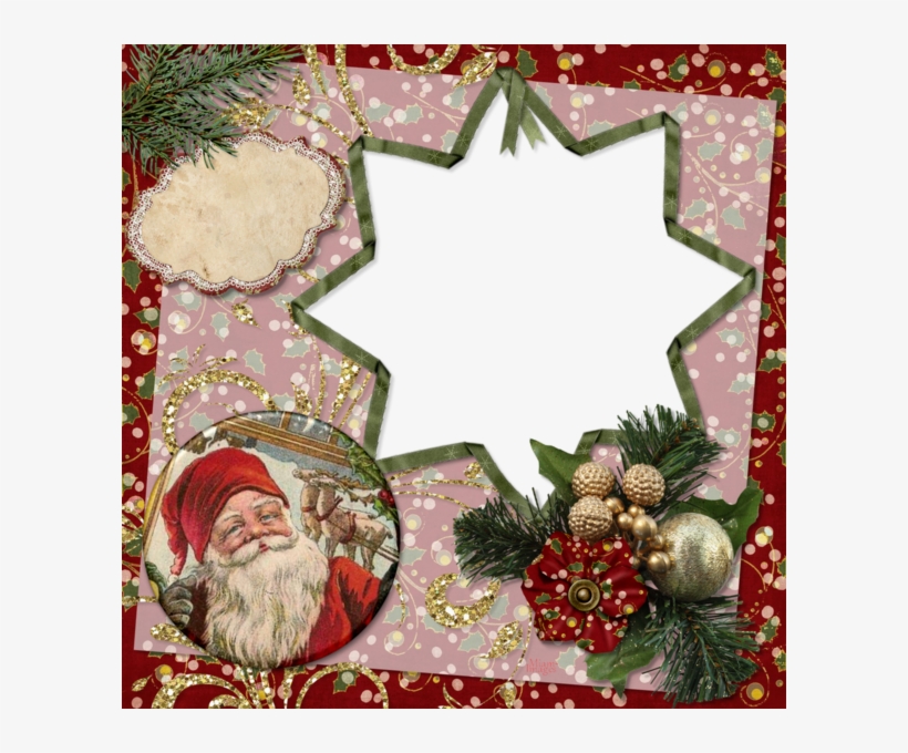 Noël - Sankt Am Fenster Mit Spielwaren Untersetzer, transparent png