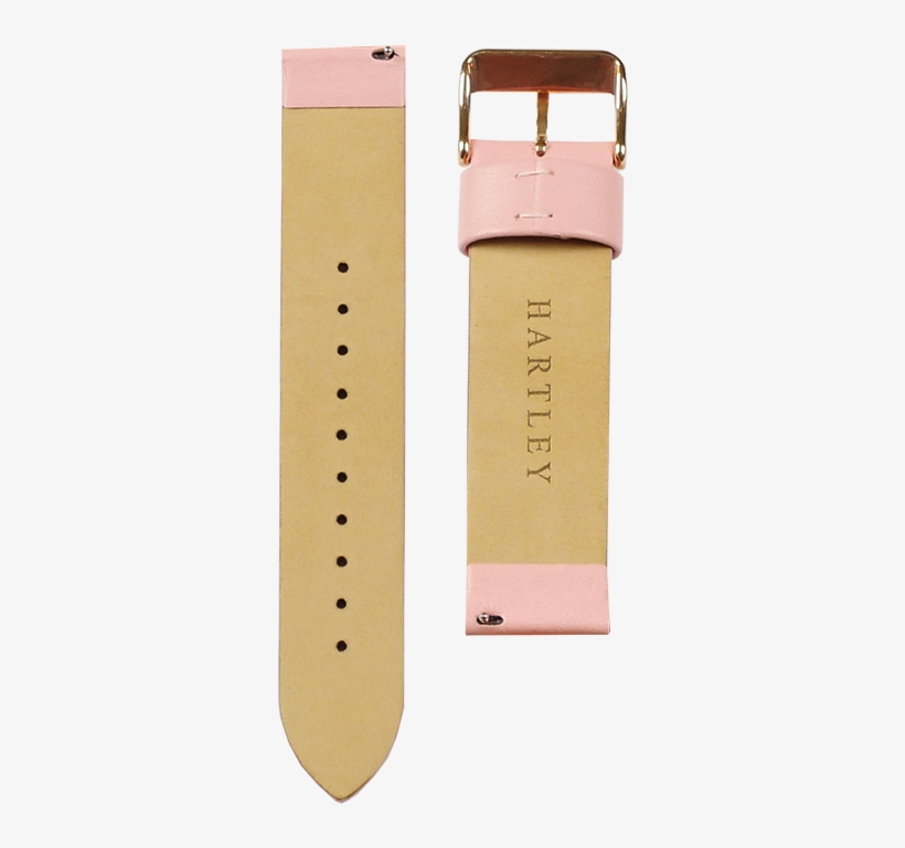 Hartley Pink Leather Strap - Strap, transparent png