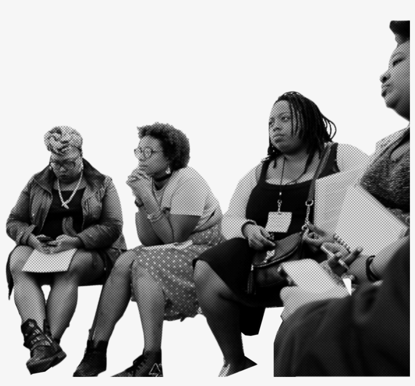 Byp Group Seated Halftone - Sitting, transparent png