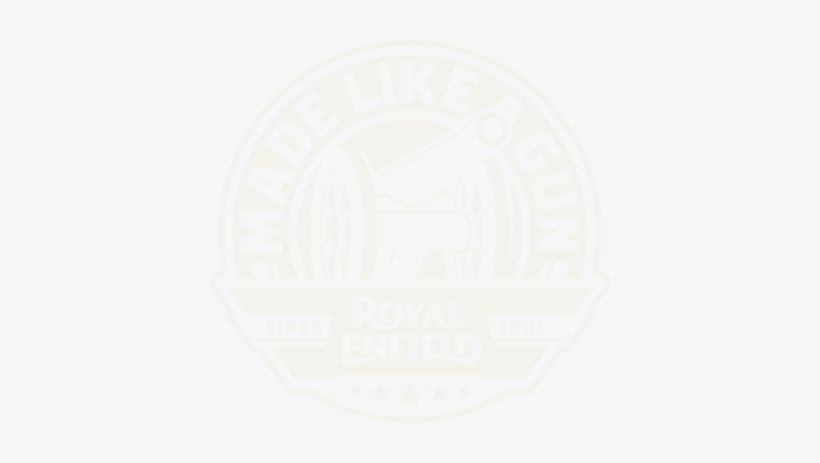 Re Made Like A Gun Logo Rev2 - Royal Enfield Logo Stickers, transparent png