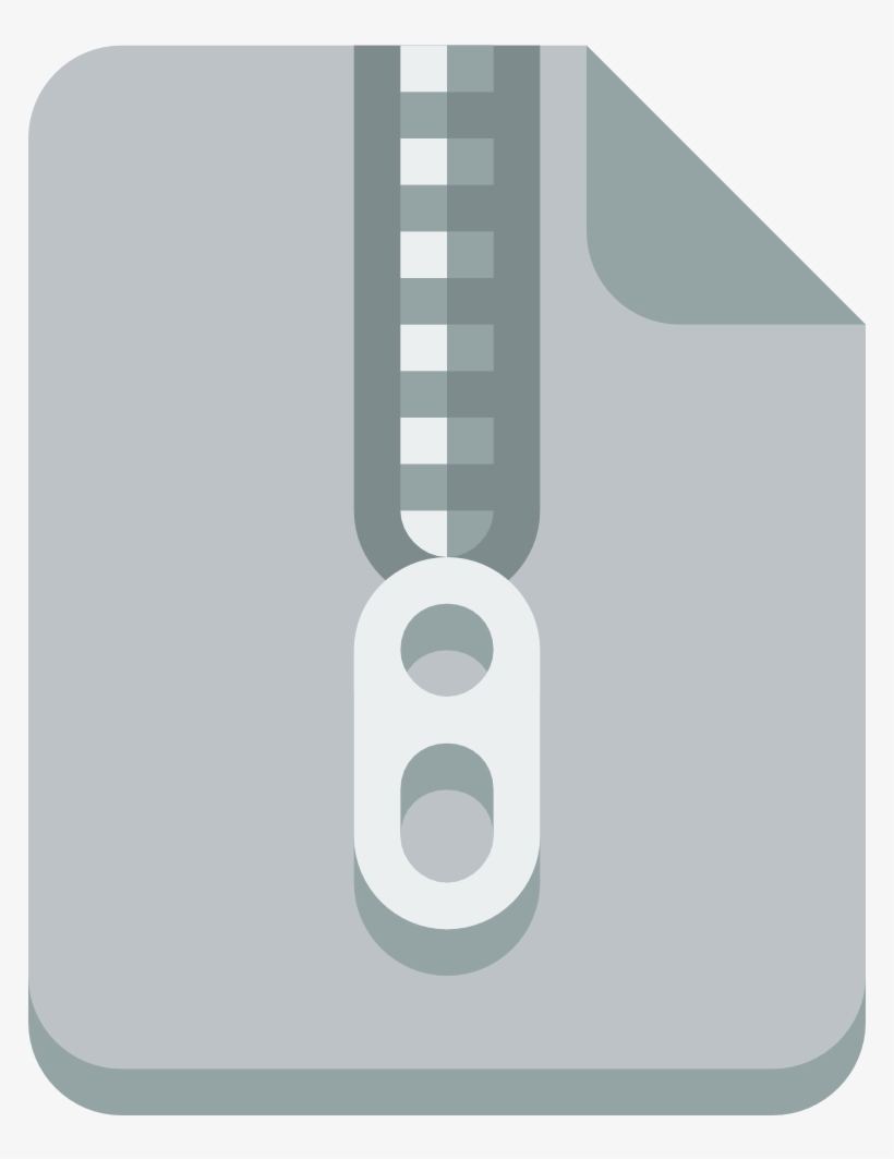 Free Icons Png - Zip File Icon Flat, transparent png