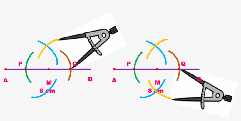Trazos Rombo1 - - Hacer Un Rombo Con Compas, transparent png