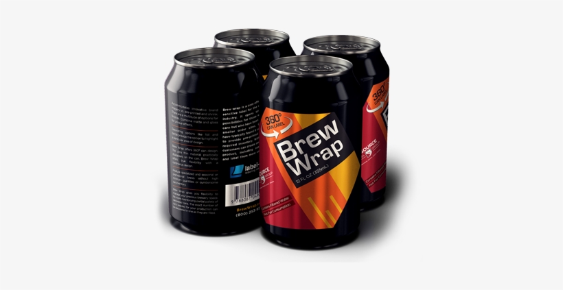 Brew Wrap Labels For Beer Cans - Soda Can Wrapper, transparent png