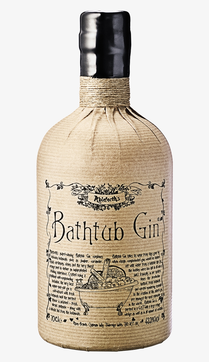 Bathtub Gin Navy Strength - Professor Cornelius Bathtub Gin, transparent png