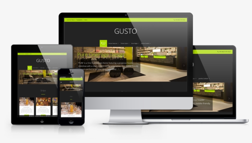 Gusto - Joomla Theme - Online Advertising, transparent png