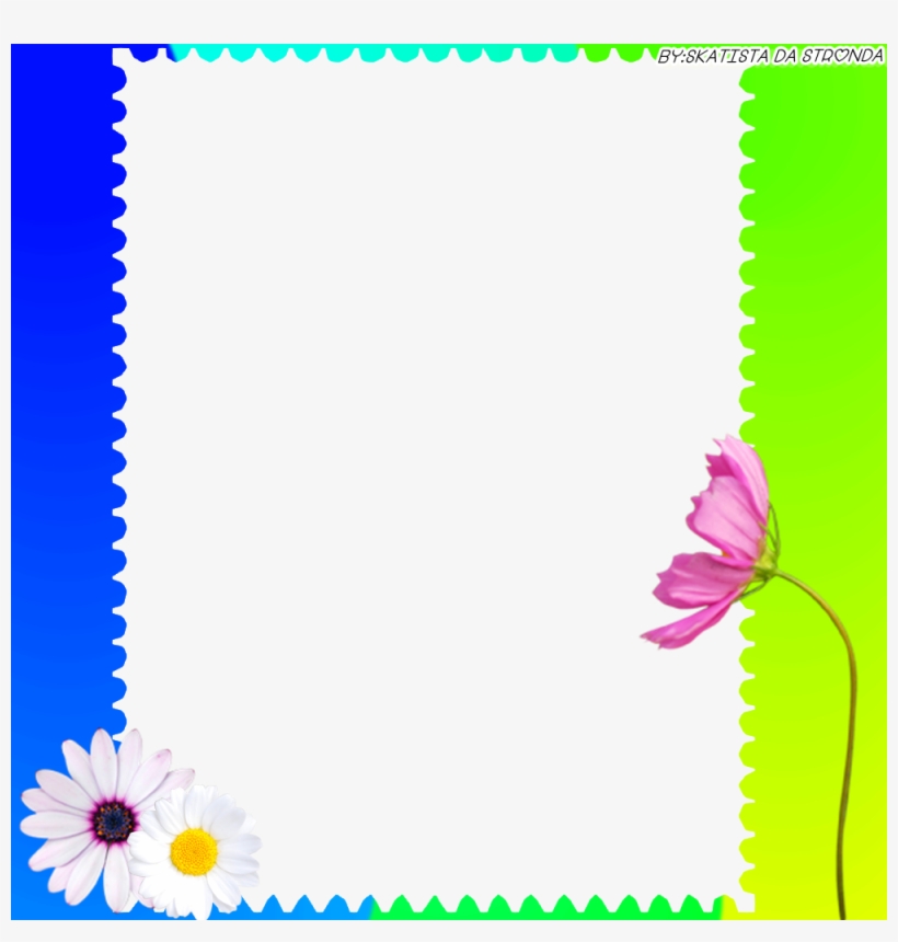 Moldura Verde De Flores - Tarjetas De Amor Y Amistad, transparent png