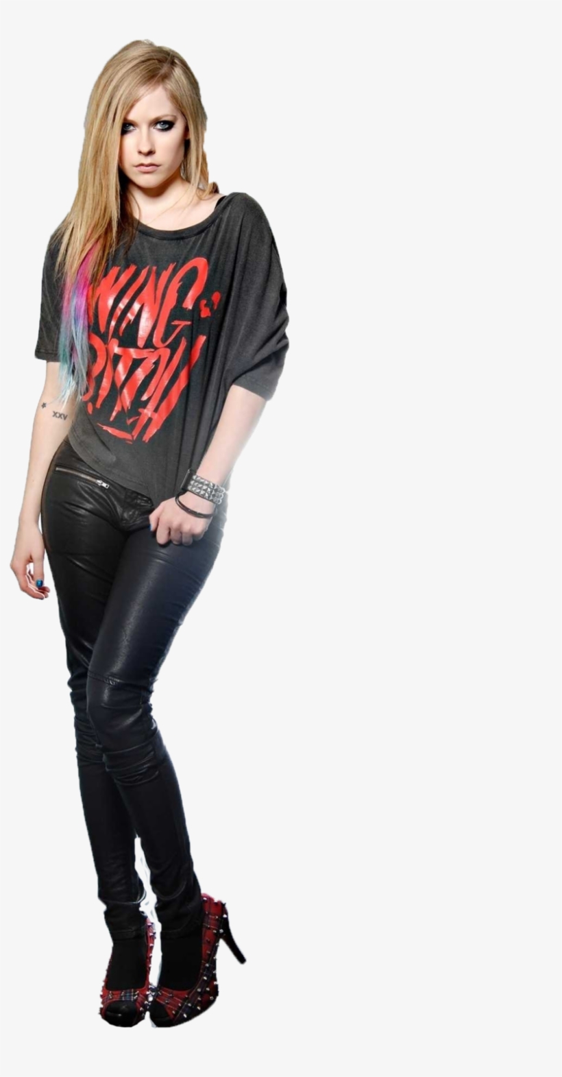 Avril Lavigne - Avril Lavigne Rockstar Outfit, transparent png